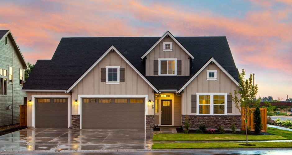 Side-by-side comparison of HardiePlank lap siding and HardieShingle siding styles